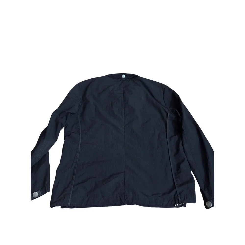 Burberry London Mens Navy Blue Windbreaker Jacket Prorsum Knight Logo XXL